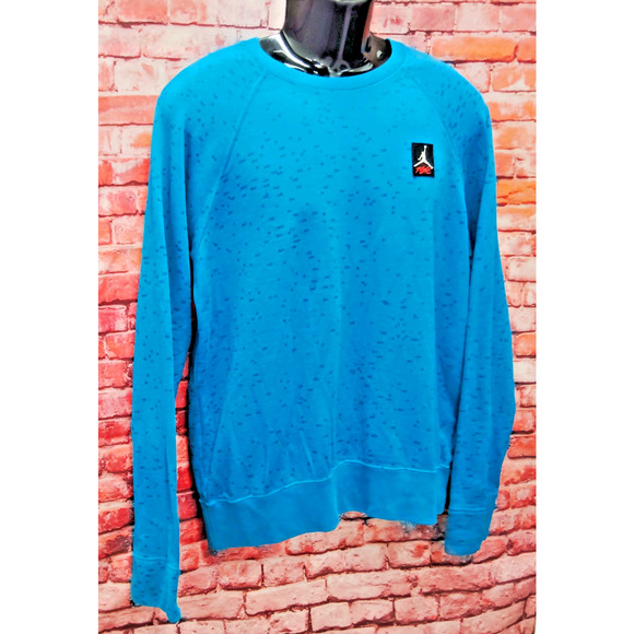 Jordan Mens L Essentials Statement Sweatshirt Flight Nike Air Pullover - Picture 4 of 8